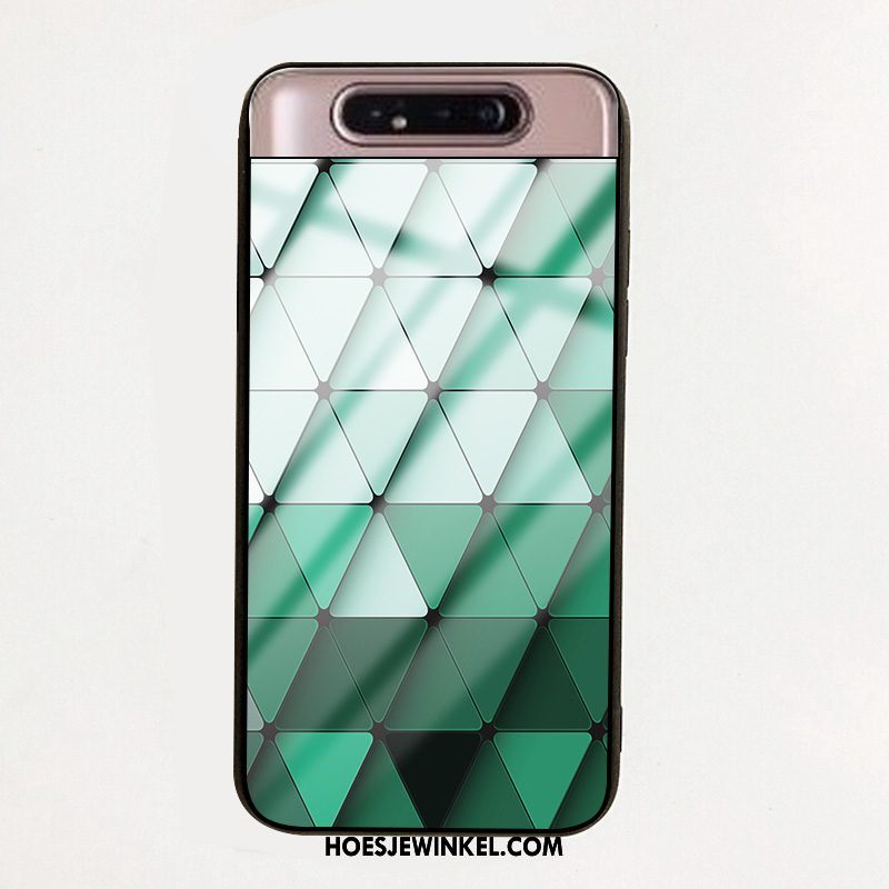 Samsung Galaxy A80 Hoesje Zacht Mobiele Telefoon Eenvoudige, Samsung Galaxy A80 Hoesje Glas Groen