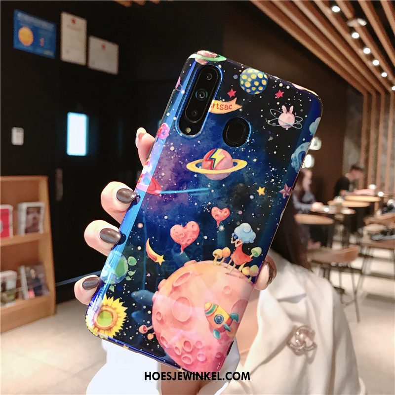 Samsung Galaxy A8s Hoesje All Inclusive Blauw Siliconen, Samsung Galaxy A8s Hoesje Mobiele Telefoon Dun