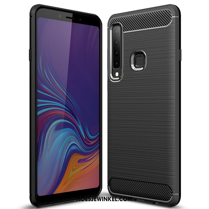 Samsung Galaxy A9 2018 Hoesje Eenvoudige Zwart Mobiele Telefoon, Samsung Galaxy A9 2018 Hoesje Nieuw Fiber