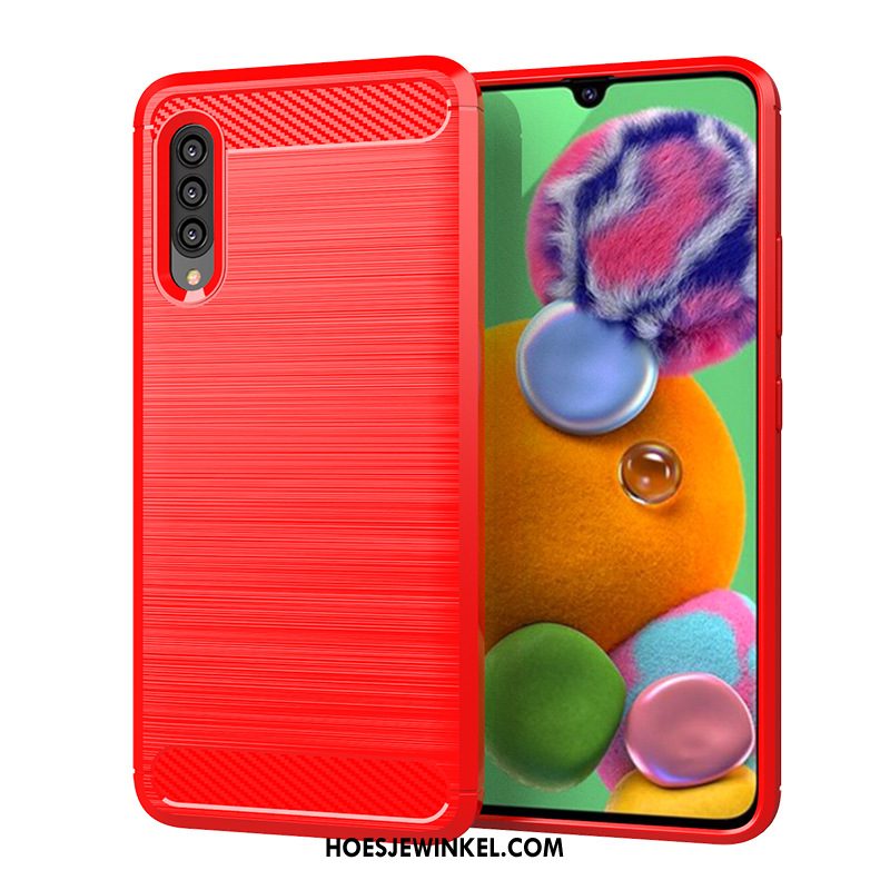 Samsung Galaxy A90 5g Hoesje Rood Zacht Bescherming, Samsung Galaxy A90 5g Hoesje Hoes Ster