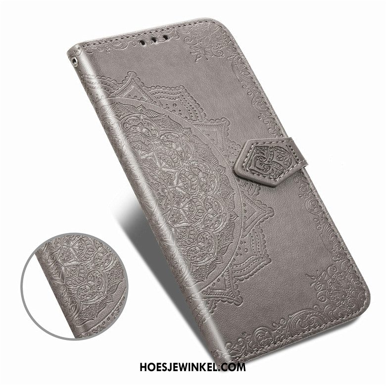 Samsung Galaxy A90 5g Hoesje Ster Bescherming Mobiele Telefoon, Samsung Galaxy A90 5g Hoesje Leren Etui Anti-fall