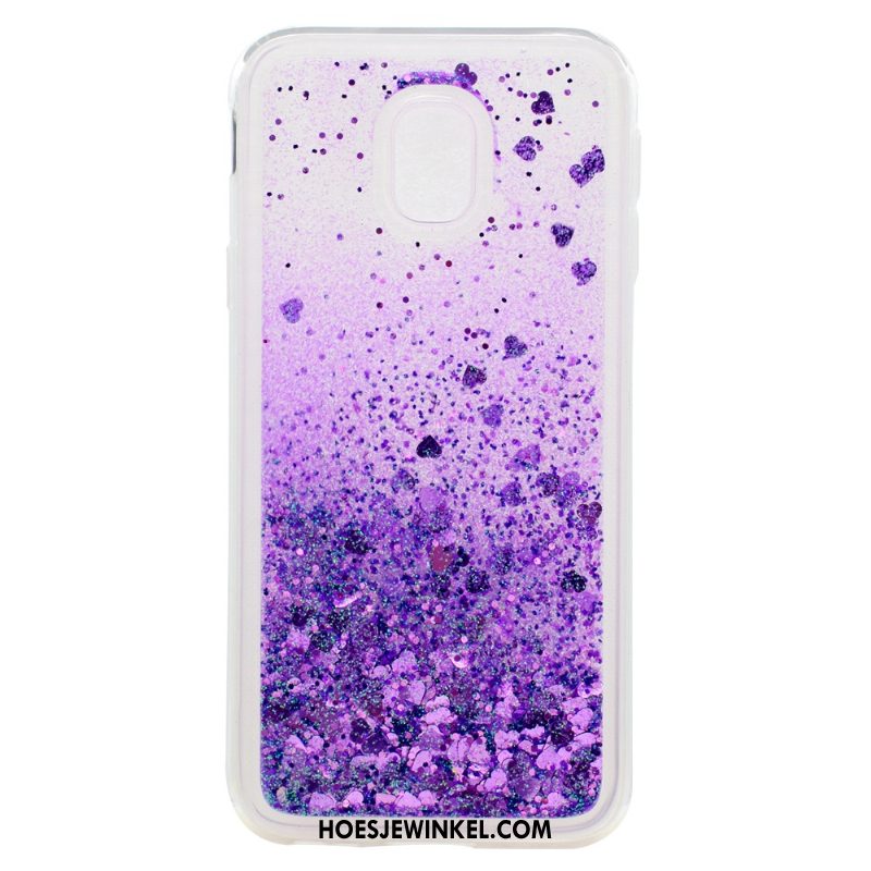 Samsung Galaxy J3 2017 Hoesje Purper Mobiele Telefoon Bescherming, Samsung Galaxy J3 2017 Hoesje Drijfzand Siliconen