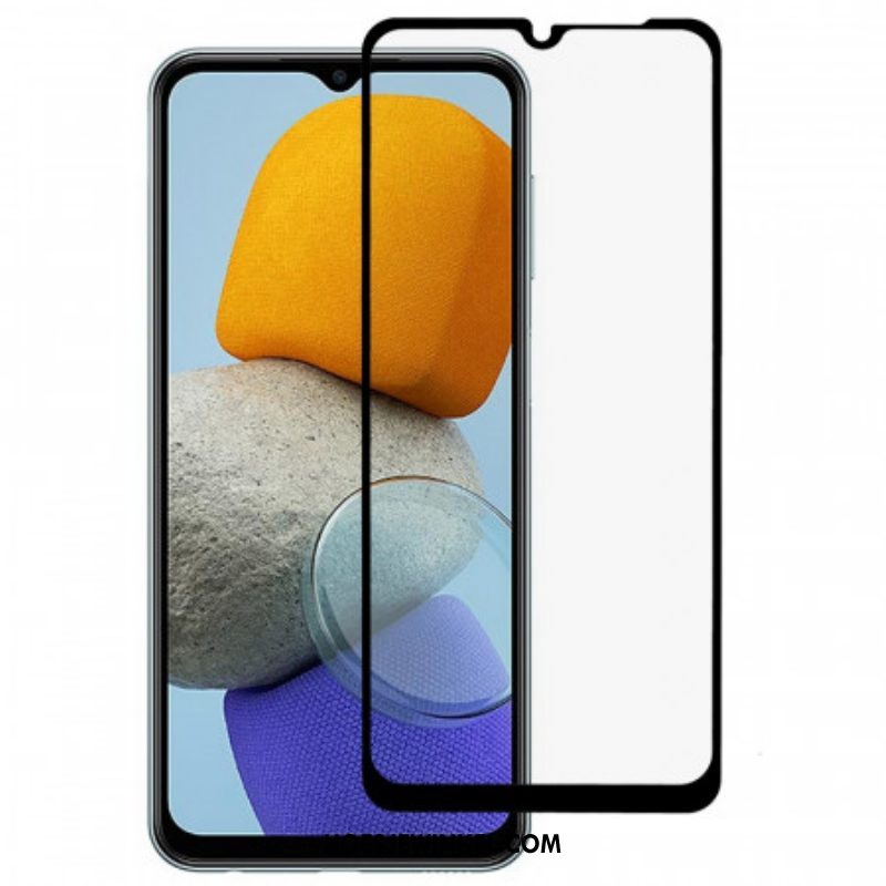 Samsung Galaxy M23 5G Zwarte Rand Gehard Glas Screenprotector