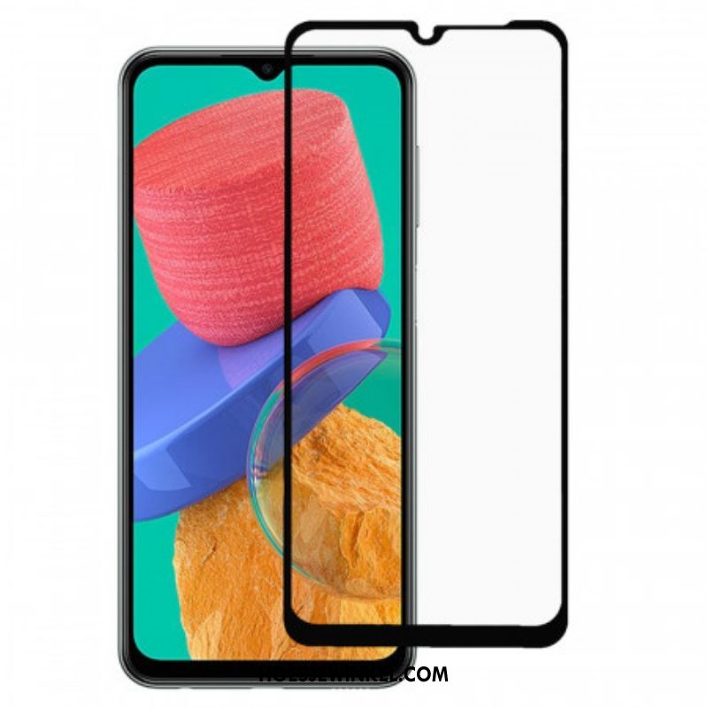 Samsung Galaxy M33 5G Zwarte Rand Gehard Glas Screenprotector