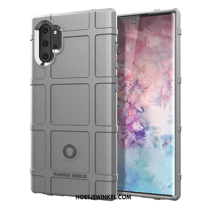 Samsung Galaxy Note 10+ Hoesje Anti-fall Grijs Hoes, Samsung Galaxy Note 10+ Hoesje Mobiele Telefoon Siliconen