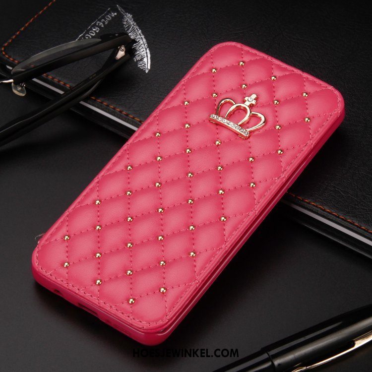 Samsung Galaxy Note 10 Hoesje Hoes Met Strass Folio, Samsung Galaxy Note 10 Hoesje Rood Mobiele Telefoon