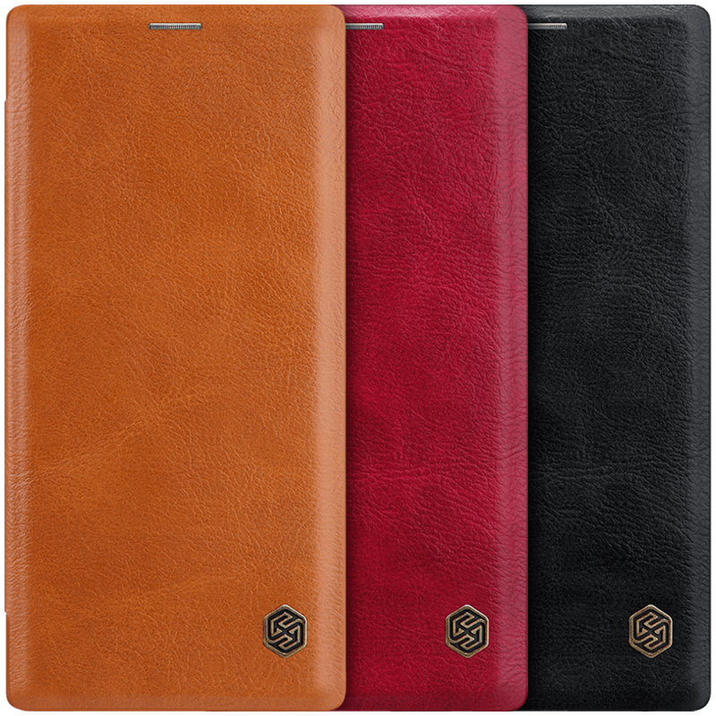 Samsung Galaxy Note 10+ Hoesje Hoes Zwart Leren Etui, Samsung Galaxy Note 10+ Hoesje Goud Ster