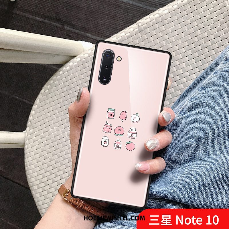 Samsung Galaxy Note 10 Hoesje Mobiele Telefoon Bescherming Eenvoudige, Samsung Galaxy Note 10 Hoesje Ster Roze