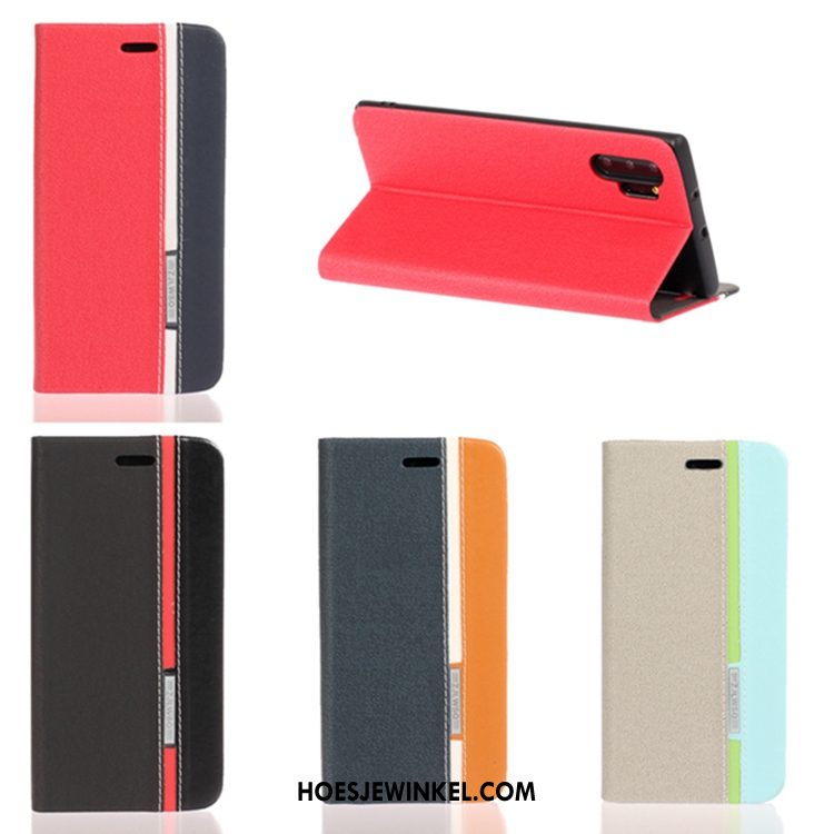 Samsung Galaxy Note 10+ Hoesje Rood Mobiele Telefoon Zacht, Samsung Galaxy Note 10+ Hoesje Bescherming Ster