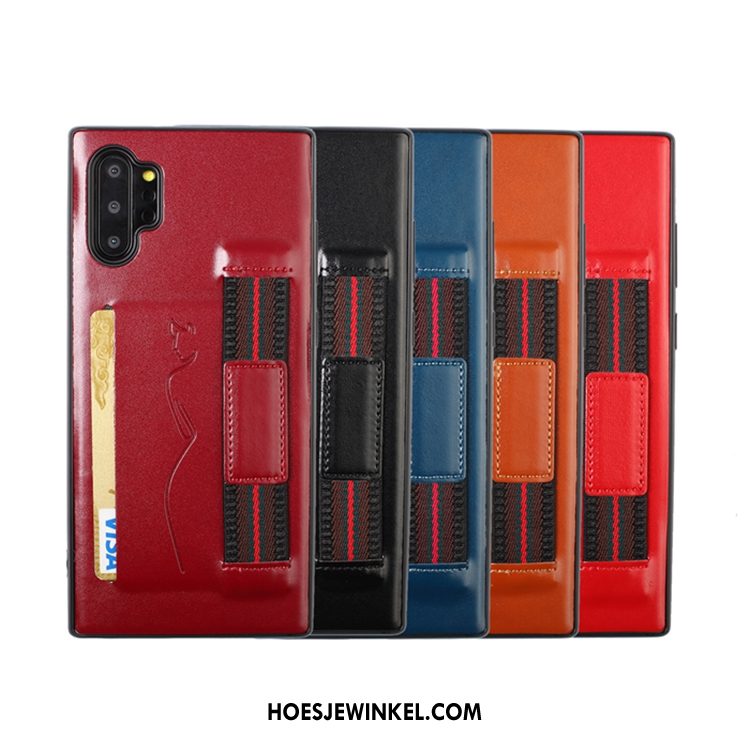 Samsung Galaxy Note 10+ Hoesje Rood Mobiele Telefoon Zacht, Samsung Galaxy Note 10+ Hoesje Ster Kaart