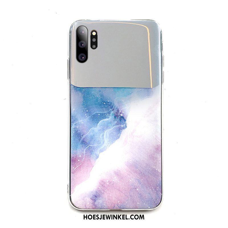 Samsung Galaxy Note 10+ Hoesje Spiegel Hoes Kleur, Samsung Galaxy Note 10+ Hoesje Plating Ster