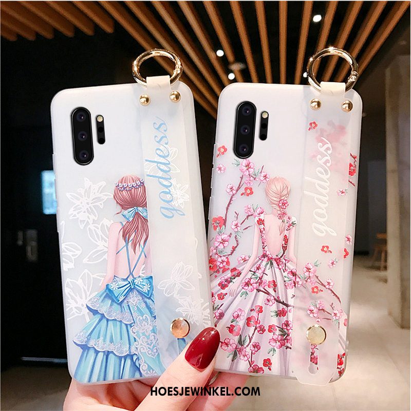 Samsung Galaxy Note 10+ Hoesje Ster Siliconen Hanger, Samsung Galaxy Note 10+ Hoesje Zacht Anti-fall