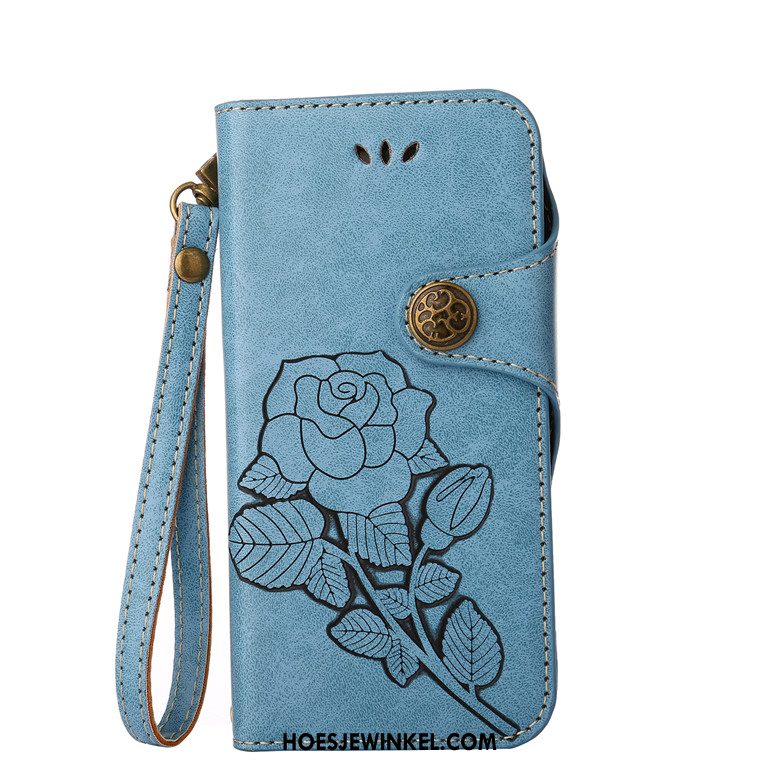 Samsung Galaxy Note 4 Hoesje Hoes Mobiele Telefoon Ster, Samsung Galaxy Note 4 Hoesje Blauw Leer