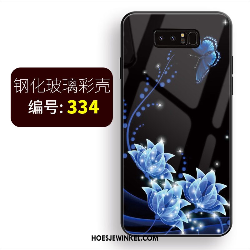 Samsung Galaxy Note 8 Hoesje Blauw Hoes Spotprent, Samsung Galaxy Note 8 Hoesje Ster Zacht