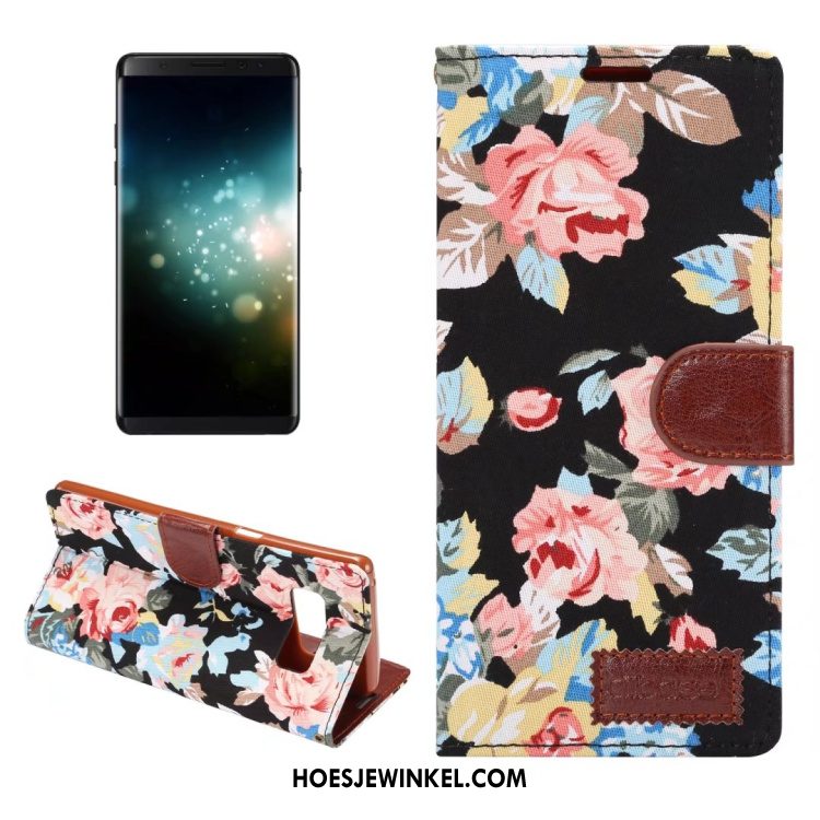 Samsung Galaxy Note 8 Hoesje Doek Portemonnee Leren Etui, Samsung Galaxy Note 8 Hoesje Mobiele Telefoon Bescherming