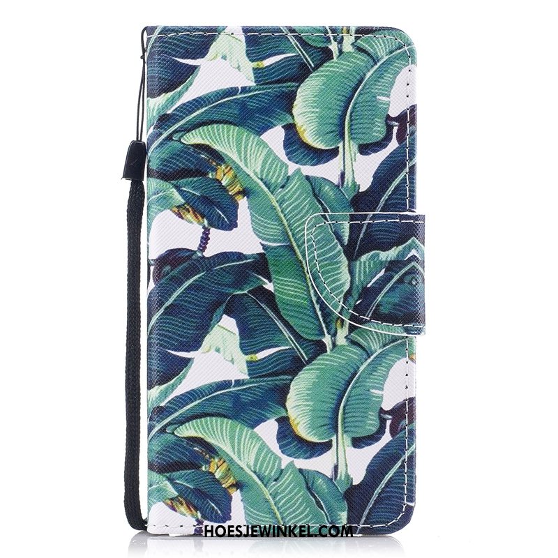 Samsung Galaxy Note 8 Hoesje Folio Mobiele Telefoon Groen, Samsung Galaxy Note 8 Hoesje Ster Leer