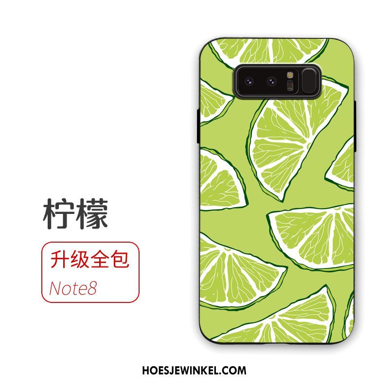 Samsung Galaxy Note 8 Hoesje Zacht Hoes Ster, Samsung Galaxy Note 8 Hoesje Anti-fall Groen