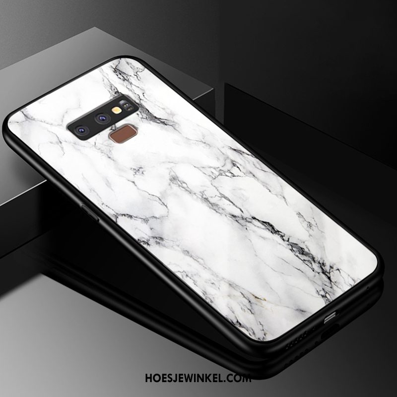 Samsung Galaxy Note 9 Hoesje Zacht Lovers Glas, Samsung Galaxy Note 9 Hoesje Persoonlijk Wit