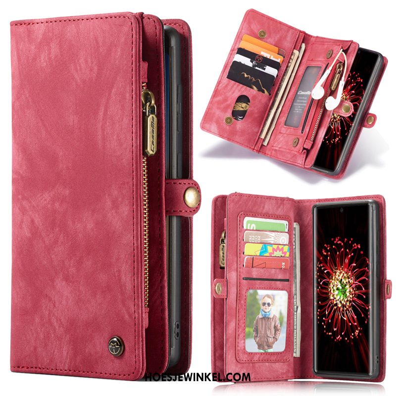 Samsung Galaxy Note20 Hoesje Folio Tas Ster, Samsung Galaxy Note20 Hoesje Mobiele Telefoon Leren Etui