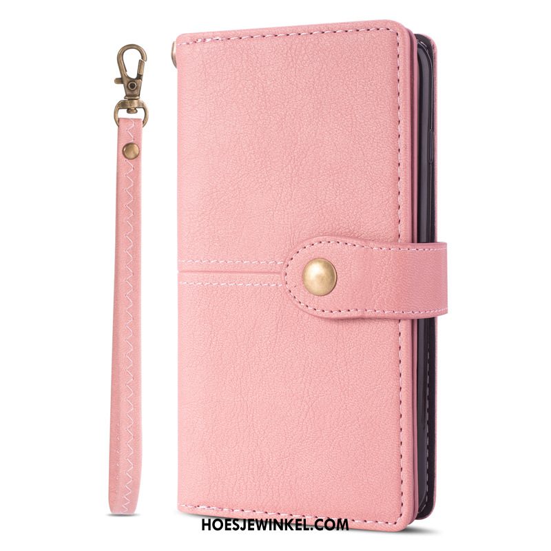 Samsung Galaxy Note20 Ultra Hoesje Leren Etui Ster Mobiele Telefoon, Samsung Galaxy Note20 Ultra Hoesje Roze