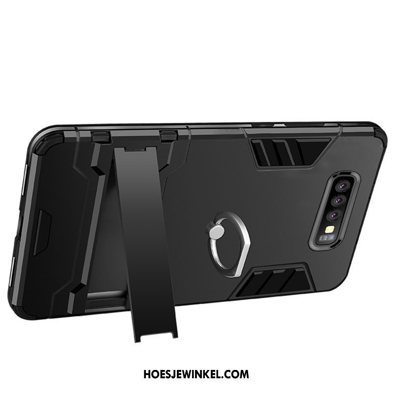 Samsung Galaxy S10+ Hoesje Anti-fall Dun Ster, Samsung Galaxy S10+ Hoesje Zwart Siliconen