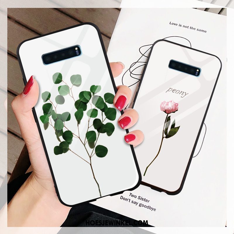 Samsung Galaxy S10+ Hoesje Anti-fall Scheppend Kunst, Samsung Galaxy S10+ Hoesje Siliconen Net Red