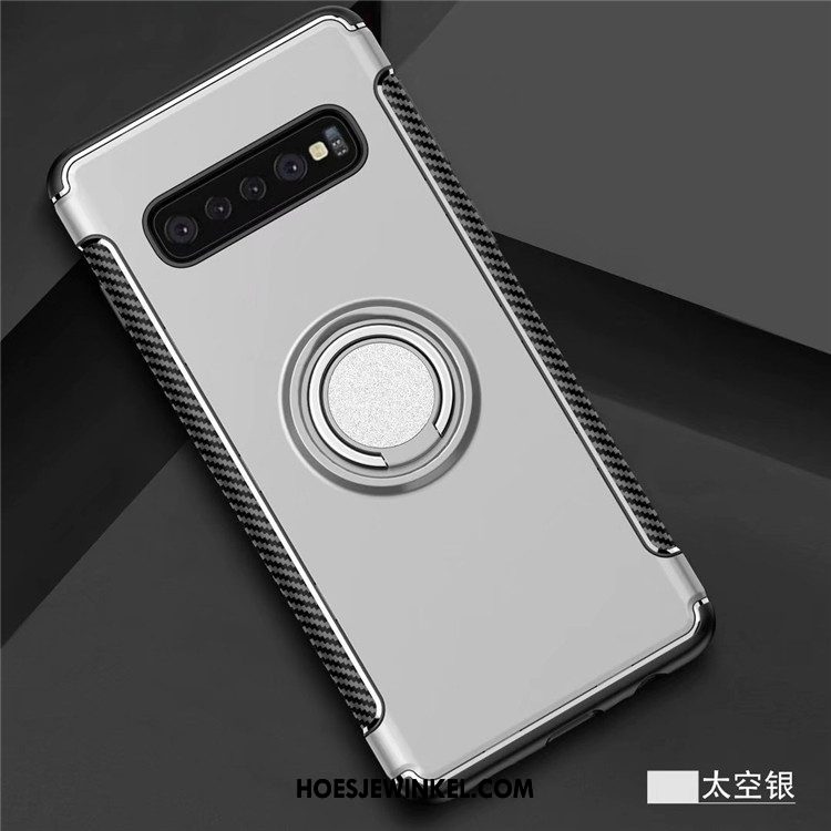 Samsung Galaxy S10+ Hoesje Auto Magnetisch Ring, Samsung Galaxy S10+ Hoesje Hoes Mobiele Telefoon