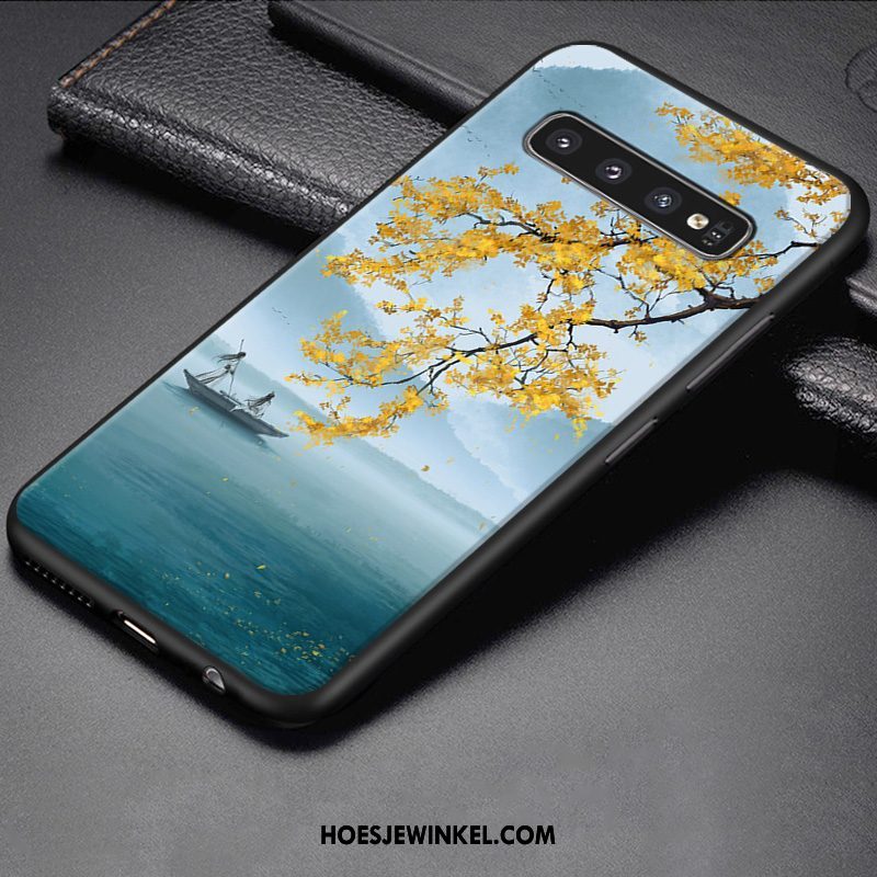 Samsung Galaxy S10 Hoesje Bescherming Blauw Zacht, Samsung Galaxy S10 Hoesje Hoes All Inclusive