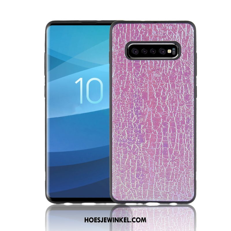 Samsung Galaxy S10+ Hoesje Bescherming Purper All Inclusive, Samsung Galaxy S10+ Hoesje Zacht Mobiele Telefoon