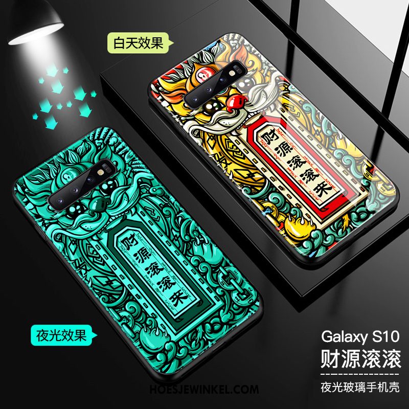 Samsung Galaxy S10 Hoesje Glas Hoes Mobiele Telefoon, Samsung Galaxy S10 Hoesje Ster Trend