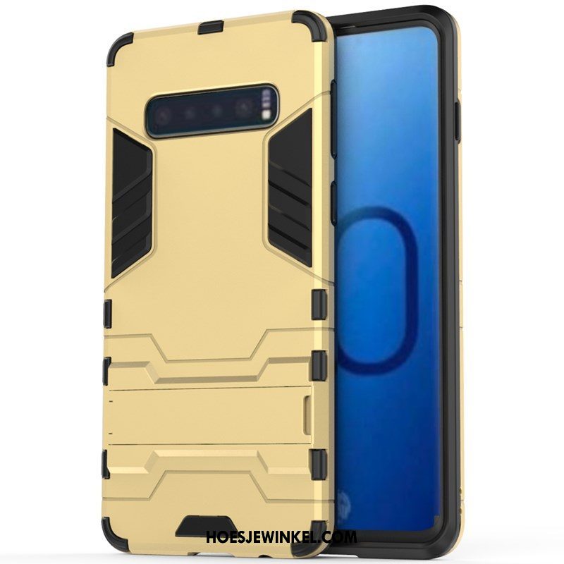 Samsung Galaxy S10+ Hoesje Hard Bescherming Geel, Samsung Galaxy S10+ Hoesje Tas Hoes