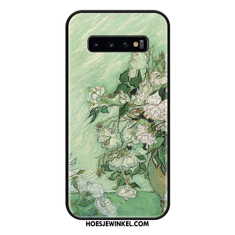 Samsung Galaxy S10+ Hoesje Luxe Hanger Scheppend, Samsung Galaxy S10+ Hoesje Hoes Reliëf