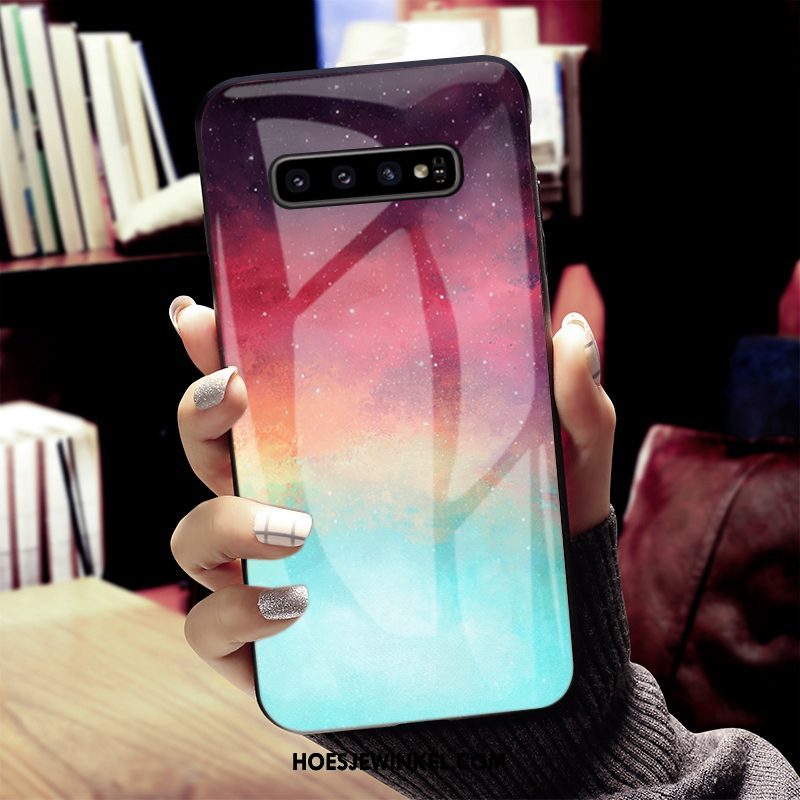 Samsung Galaxy S10+ Hoesje Persoonlijk Siliconen Ster, Samsung Galaxy S10+ Hoesje Mode Anti-fall