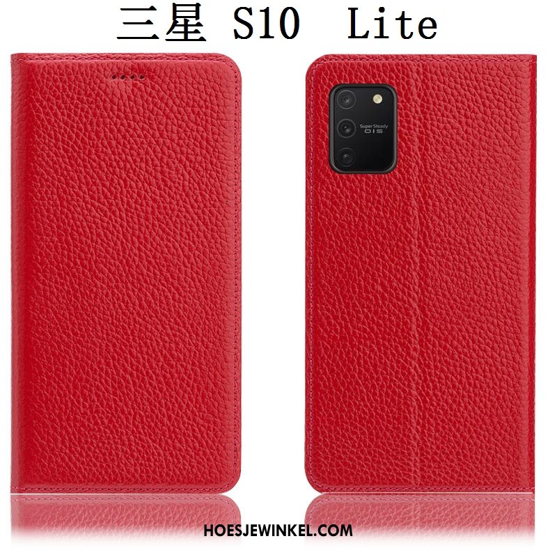 Samsung Galaxy S10 Lite Hoesje Bescherming Hoes Rood, Samsung Galaxy S10 Lite Hoesje All Inclusive Folio