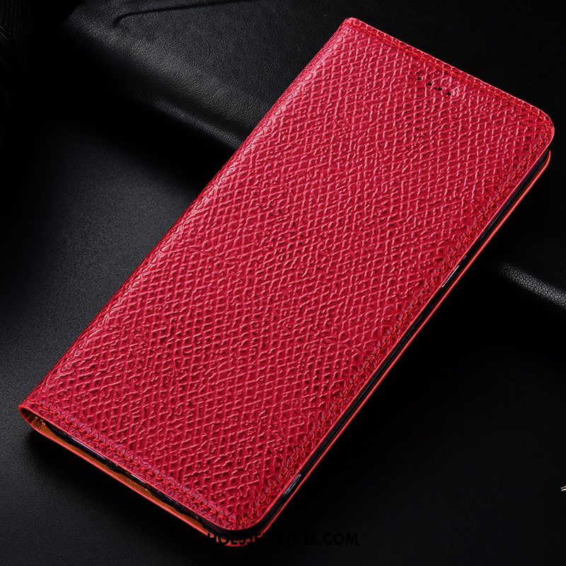 Samsung Galaxy S10 Lite Hoesje Rood All Inclusive Bescherming, Samsung Galaxy S10 Lite Hoesje Echt Leer Patroon