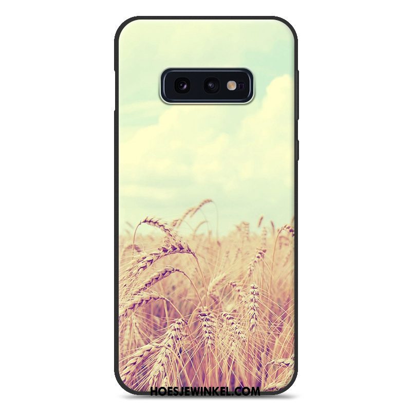 Samsung Galaxy S10e Hoesje Anti-fall Trend Ster, Samsung Galaxy S10e Hoesje Bescherming Zacht Beige