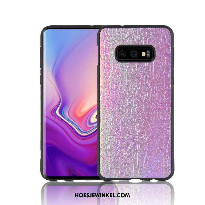 Samsung Galaxy S10e Hoesje Bescherming All Inclusive Hoes, Samsung Galaxy S10e Hoesje Purper Ster