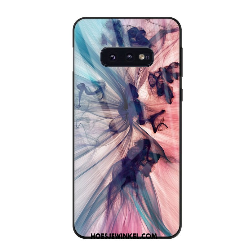 Samsung Galaxy S10e Hoesje Bescherming Ster Roze, Samsung Galaxy S10e Hoesje Glas Trend