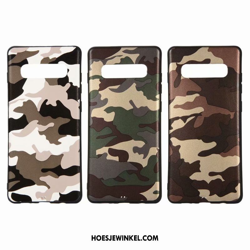 Samsung Galaxy S10e Hoesje Camouflage Bescherming Schrobben, Samsung Galaxy S10e Hoesje Hoes Zacht