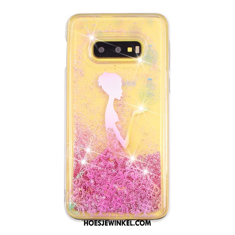 Samsung Galaxy S10e Hoesje Hoes Drijfzand Ster, Samsung Galaxy S10e Hoesje Vloeistof Mobiele Telefoon