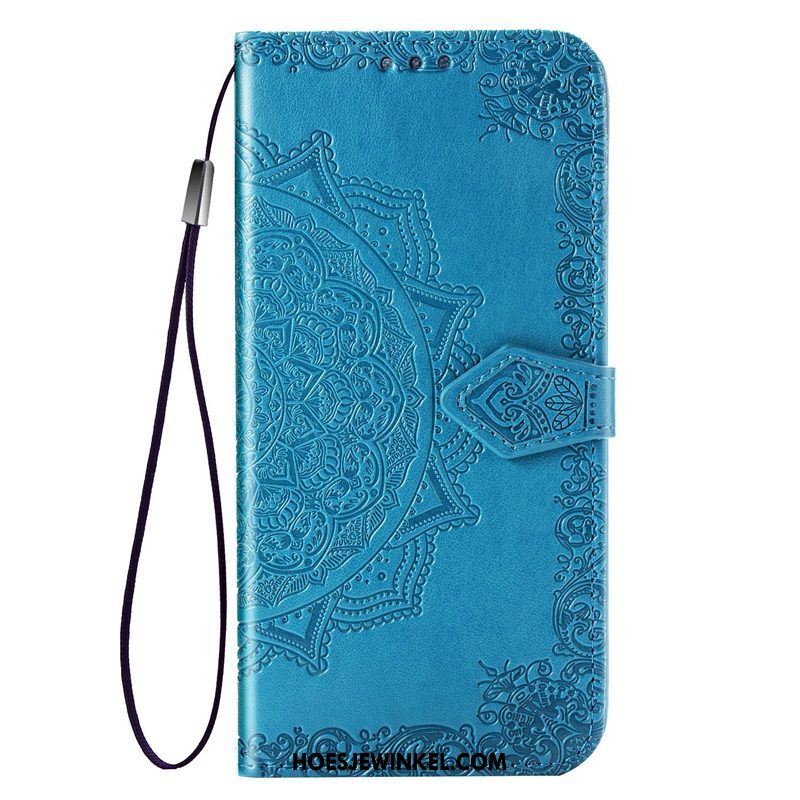 Samsung Galaxy S10e Hoesje Hoes Kaart All Inclusive, Samsung Galaxy S10e Hoesje Blauw Anti-fall