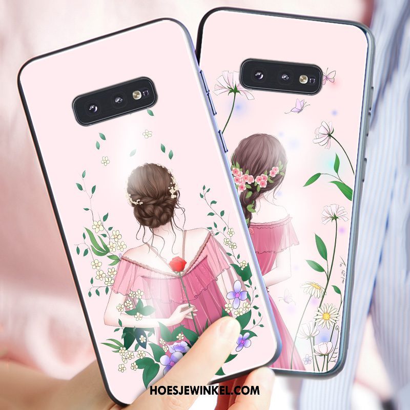 Samsung Galaxy S10e Hoesje Scheppend Zacht Siliconen, Samsung Galaxy S10e Hoesje Mode Glas