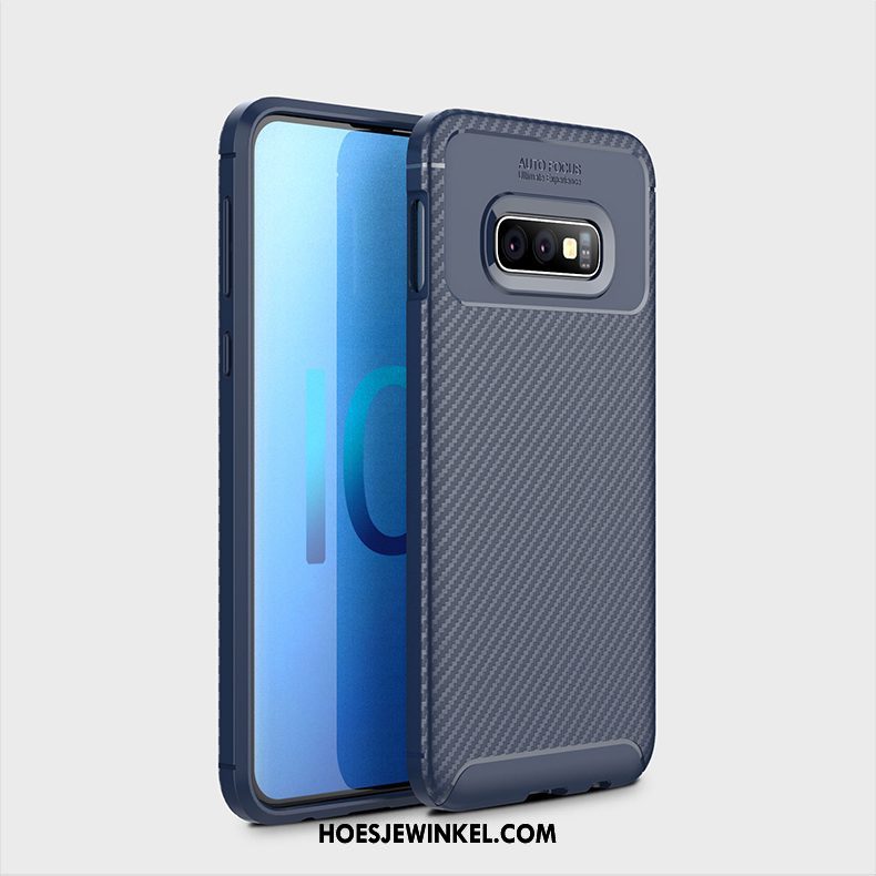 Samsung Galaxy S10e Hoesje Zacht Blauw Ster, Samsung Galaxy S10e Hoesje Patroon Anti-fall