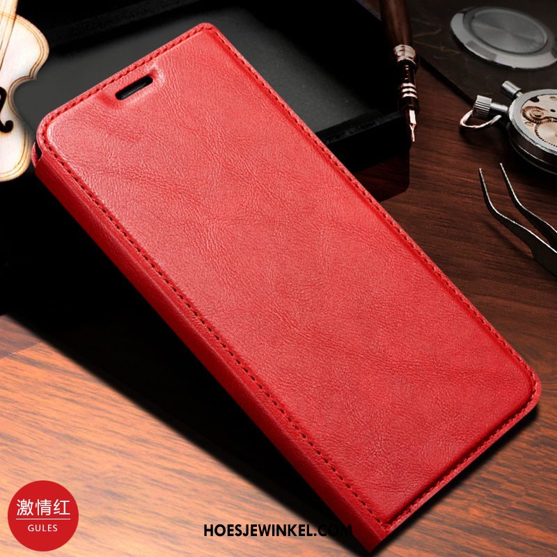 Samsung Galaxy S20 Hoesje Hoes Leren Etui All Inclusive, Samsung Galaxy S20 Hoesje Rood Bedrijf