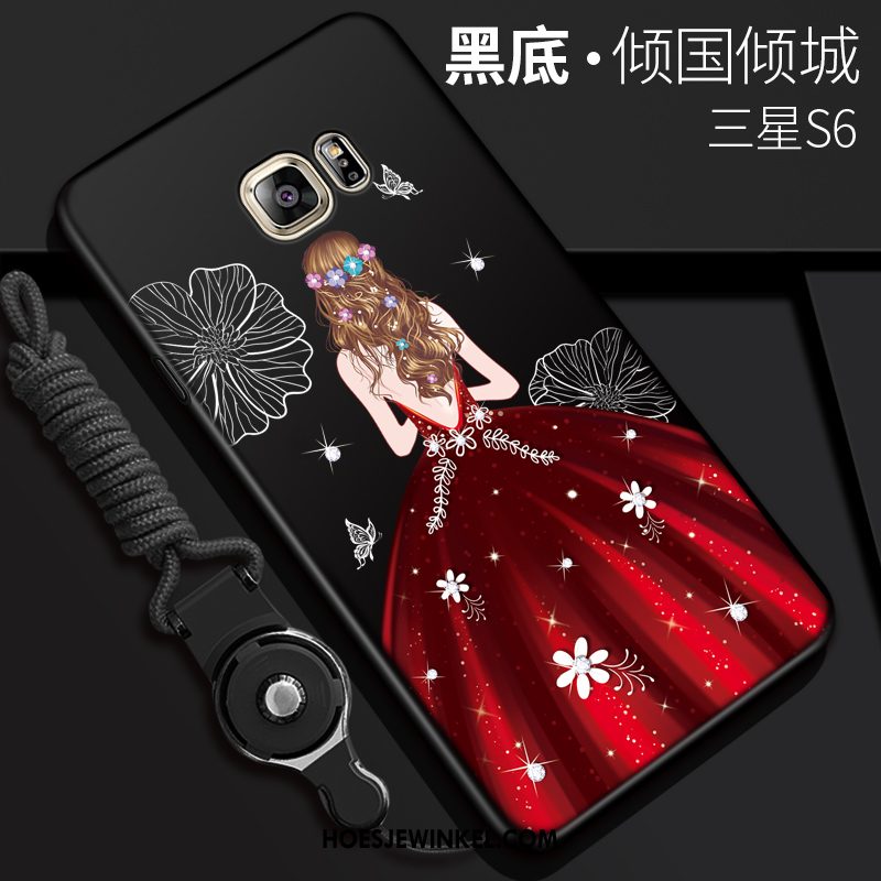 Samsung Galaxy S6 Hoesje Rood Dun Siliconen, Samsung Galaxy S6 Hoesje Bescherming Trend