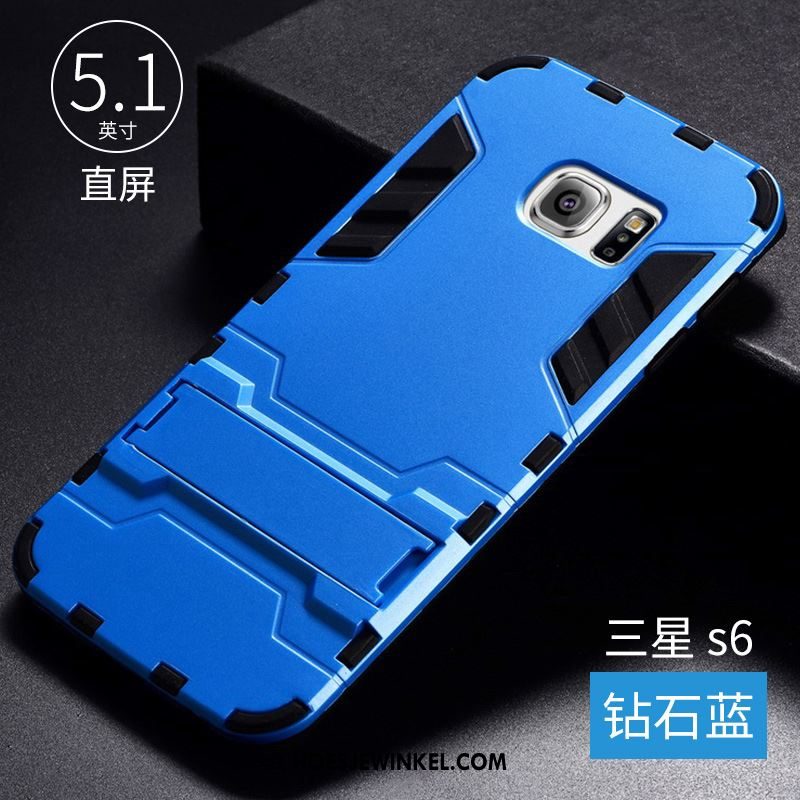 Samsung Galaxy S6 Hoesje Ster Anti-fall Bescherming, Samsung Galaxy S6 Hoesje Trend Blauw