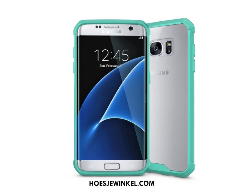 Samsung Galaxy S7 Edge Hoesje Omlijsting Bescherming Doorzichtig, Samsung Galaxy S7 Edge Hoesje Hoes Ster