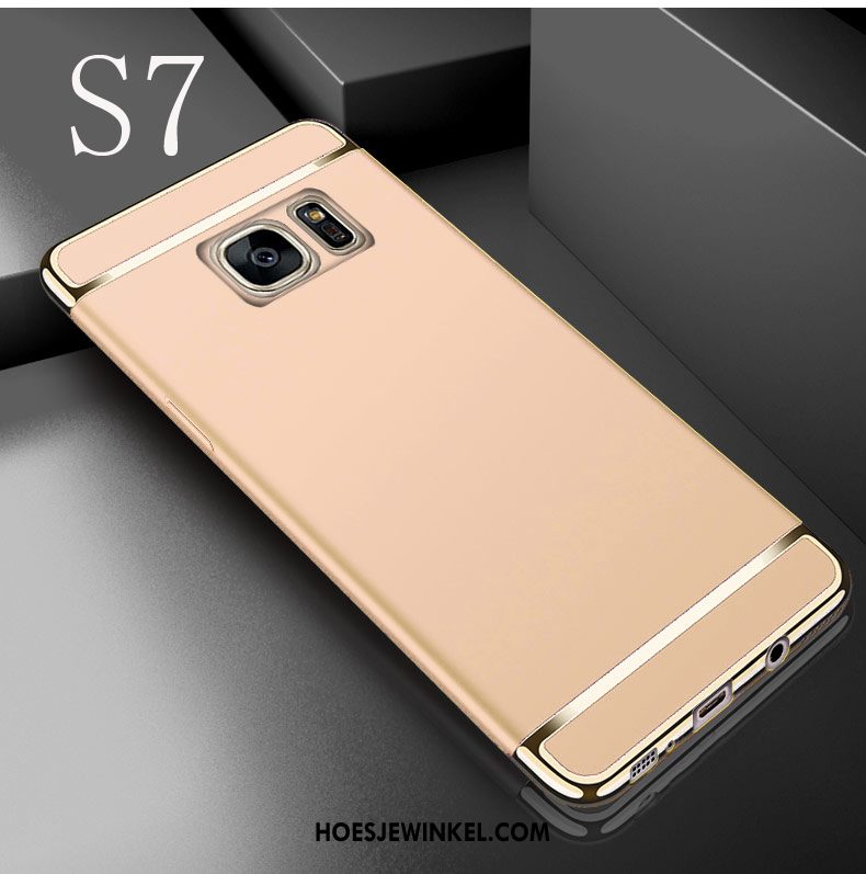 Samsung Galaxy S7 Hoesje Goud Ster Hard, Samsung Galaxy S7 Hoesje Anti-fall Mobiele Telefoon