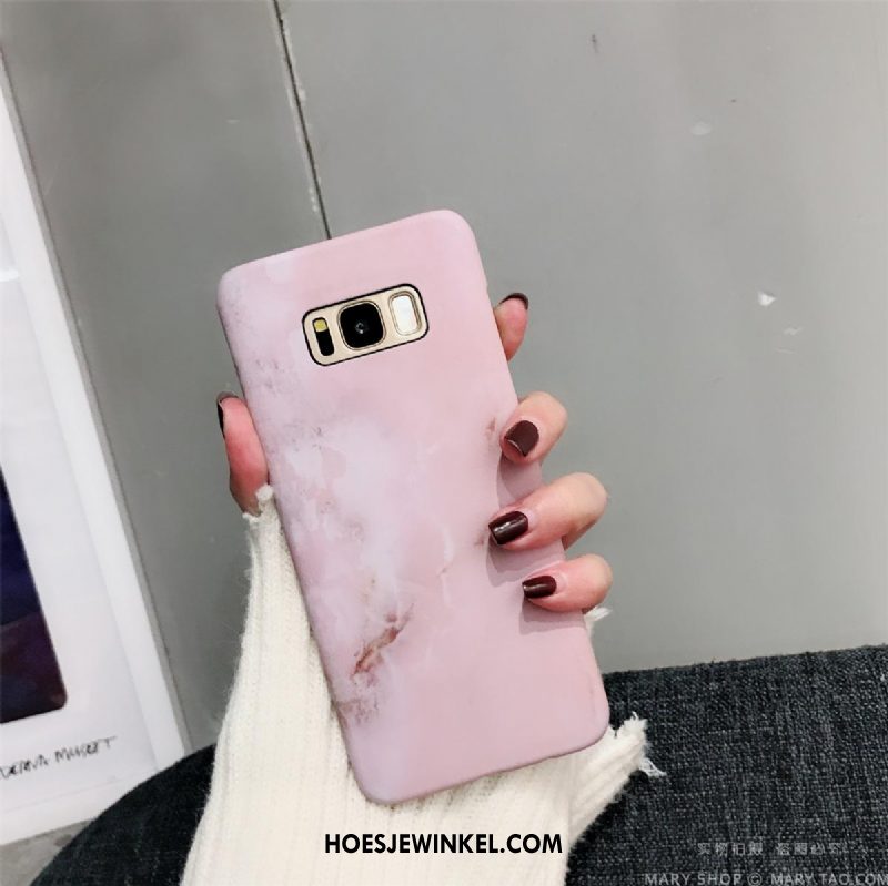 Samsung Galaxy S8 Hoesje Bescherming Metaal Grote, Samsung Galaxy S8 Hoesje Roze Omlijsting