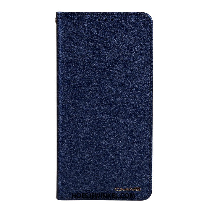 Samsung Galaxy S8+ Hoesje Blauw Clamshell Leren Etui, Samsung Galaxy S8+ Hoesje All Inclusive Ster